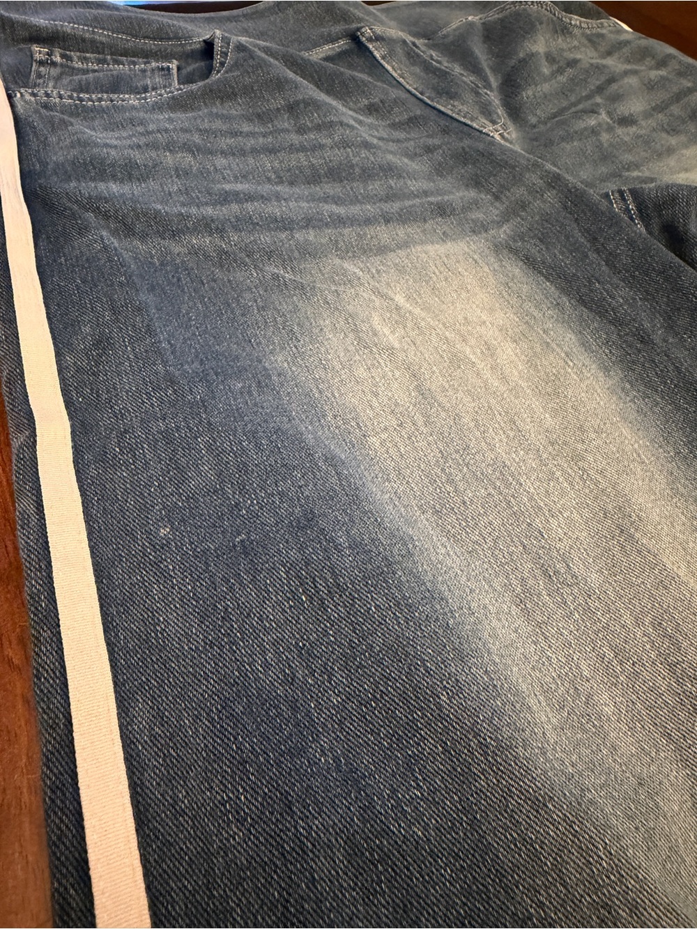 Halara Flex™ High Waisted Stripe Wide Leg Casual Jeans. - Picture 3 of 12